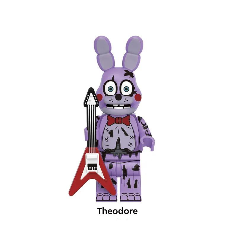 NUEVO Juego FNAF Nights Figura Mini Figuras Bloques de Construcción Esqueleto Juguetes de Terror regalo juguetes para niños molde rey