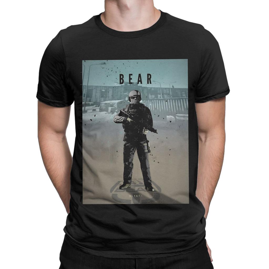 Escape From Tarkov BEARS Classic Novelty 100% Cotton T-Shirt Tees Tops For Men