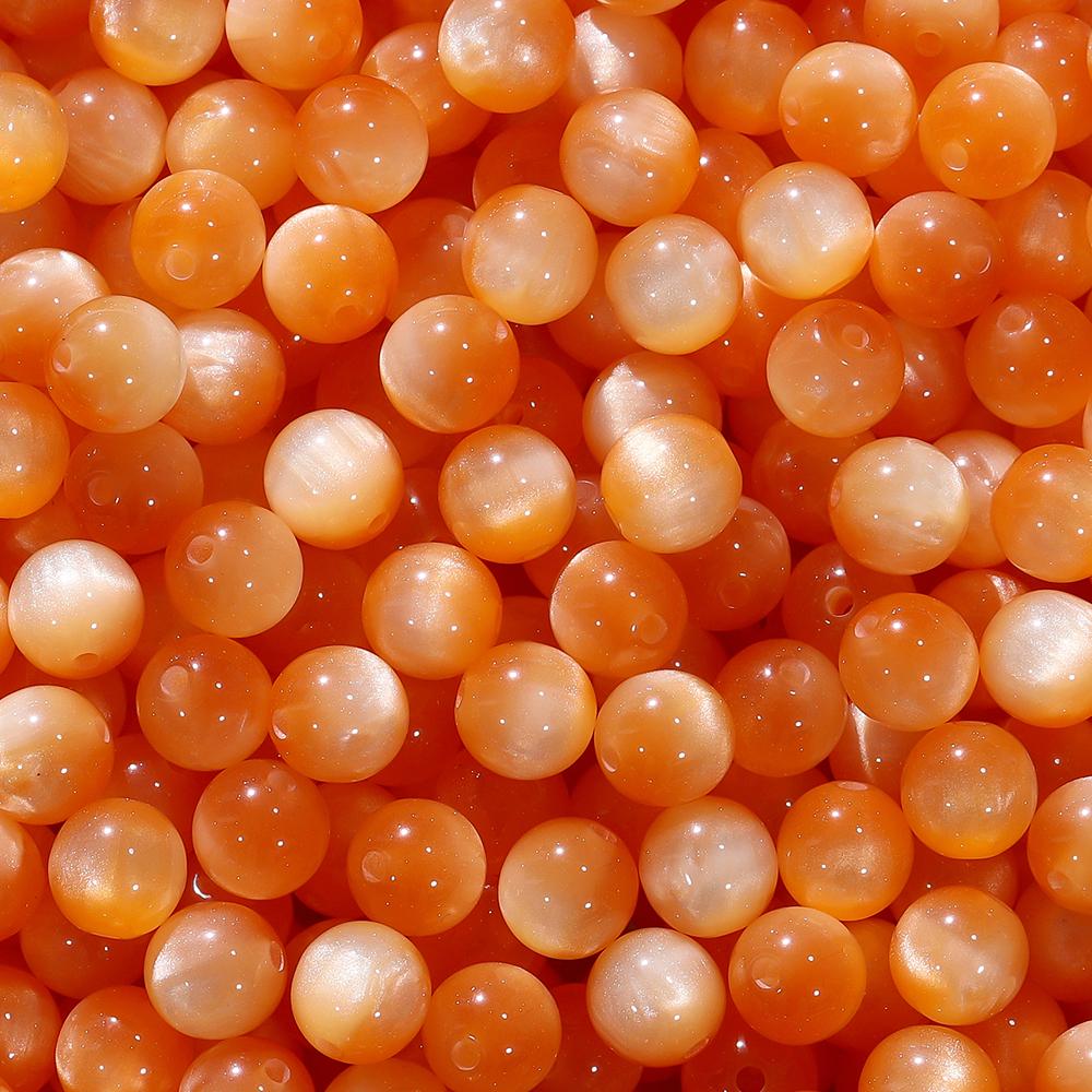 10/20Pcs/Lot 8/10/12mm Resin Imitation Cat Eye Round Beads for Handmade Making Jewelry Diy Bracelet Necklace Accessories