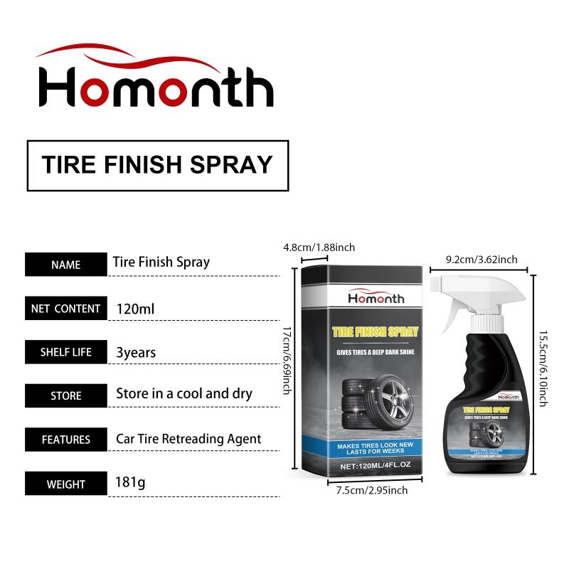Car Tire Shine Spray Vehicle Wheels Care Spray Multifunctional Vehicle Wheels Nourishing Solution Automotive Wheel Cleaner Spray