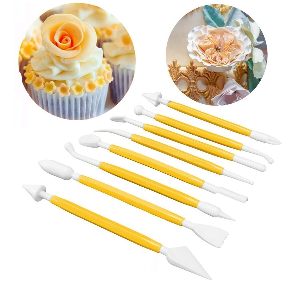8Pcs Fondant Decorating Tool Set Double Ended Cake Decorating Tools Kit  For Beginners
