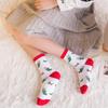 4 Pairs Men Women Christmas Printed Socks Cartoon Snowman Gingerbread Man Reindeer Santa Claus Suitable All Seasons Casual Socks
