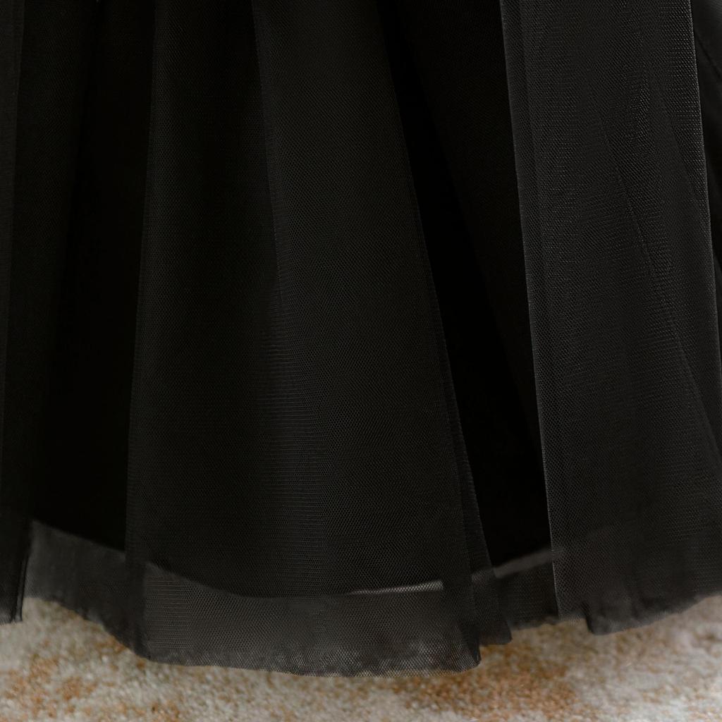 Elegant Princess Dress: Fluffy Soft Gauze Bow Skirt for Girls' Birthdays