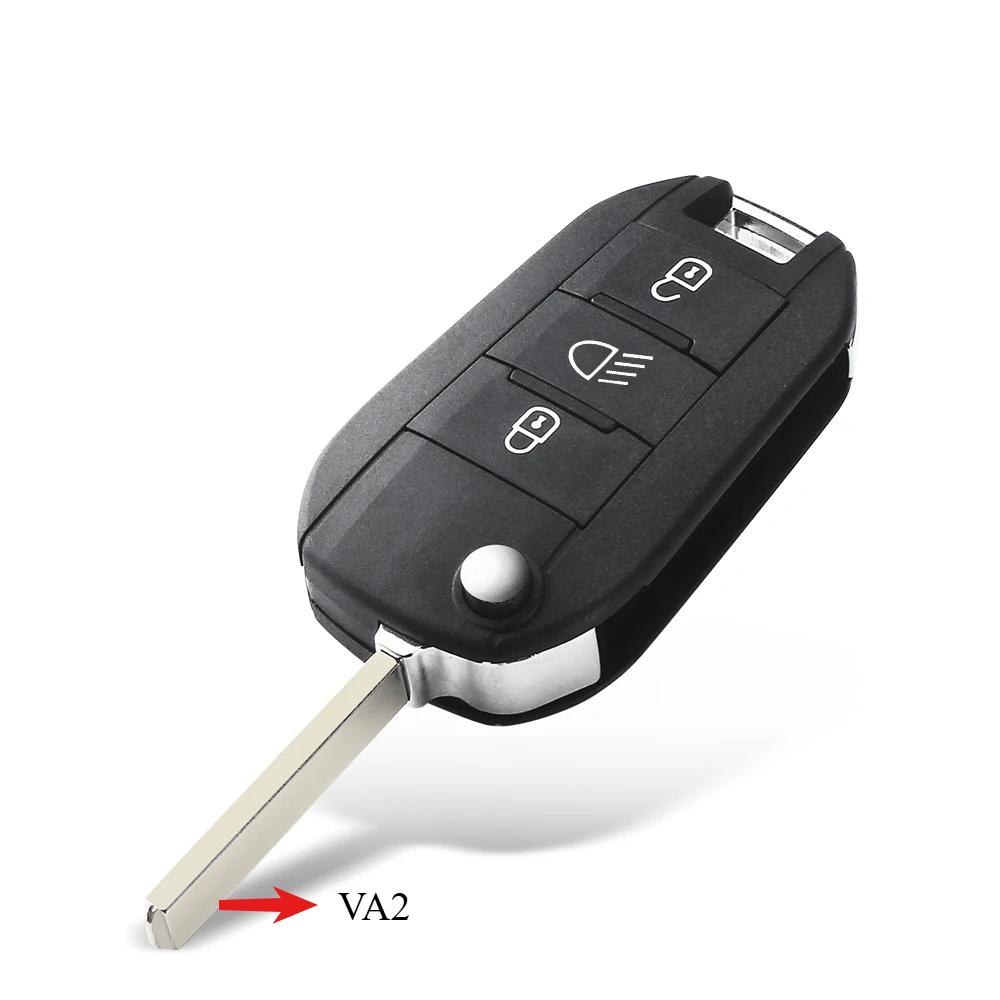 Cheie Auto Pentru Peugeot 208 2008 301 308 508 5008 RCZ Pentru Citroen C-Elysee C4-Cactus Far Mijloc Carcasă Cheie Telecomandă