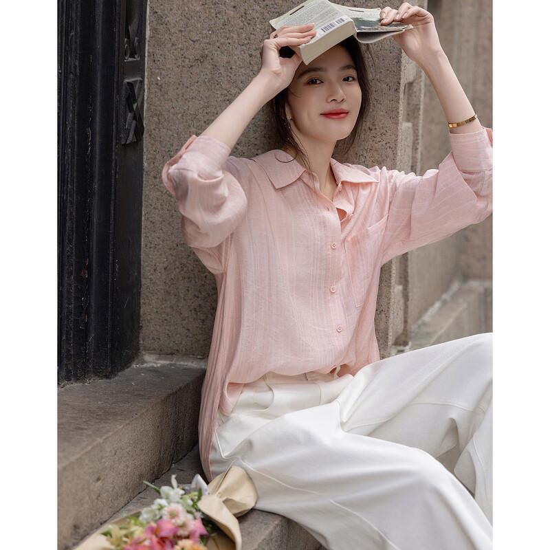 Demana Women's Irregular Stripe Loose Blouse