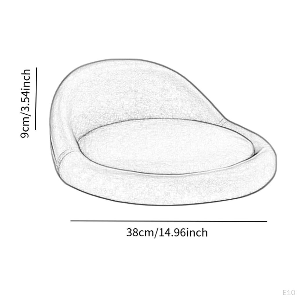 Bar Stool Chair Round with Low Backrest Seating Part Replacement Dia 38 cm Accessory