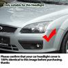 Capac faruri frontale pentru Ford Focus MK2 C307 pre-facelift 2004-2007 Carcasă transparentă faruri față lentile carcasă capac lampă din sticlă