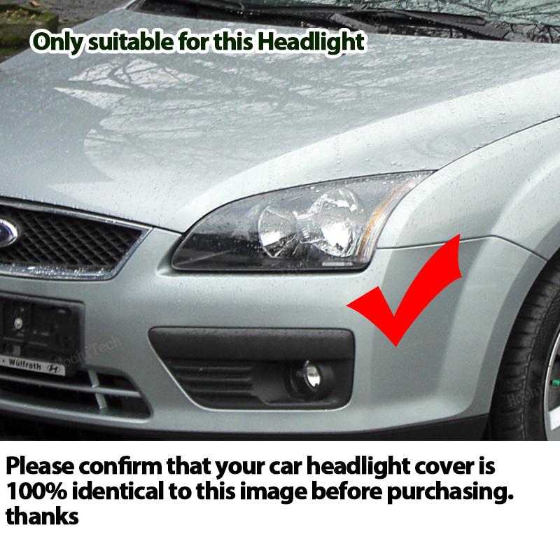 Capac faruri frontale pentru Ford Focus MK2 C307 pre-facelift 2004-2007 Carcasă transparentă faruri față lentile carcasă capac lampă din sticlă