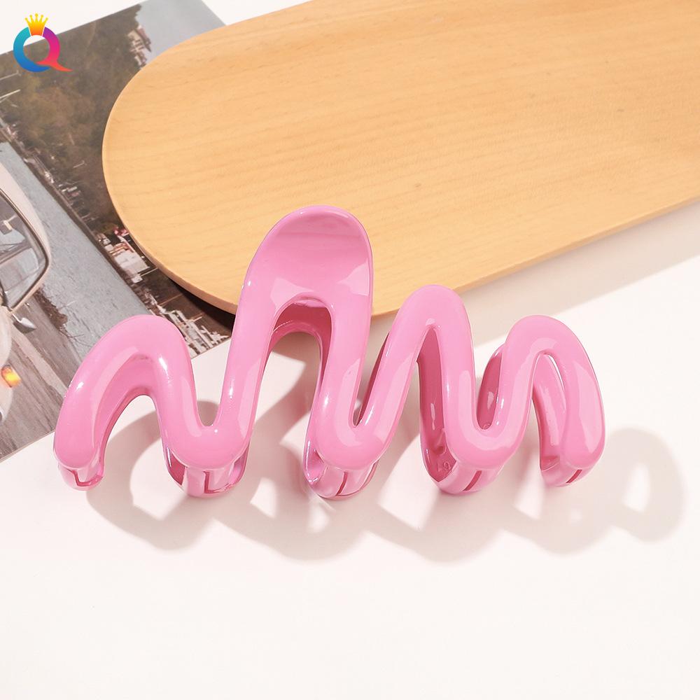 Colorful Grip Wavy Hair Clip Back of Head Clip Hair Clip Updo Shark Clip Hair Accessories