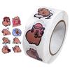 500pcs/roll Cute Cartoon Capybara Stickers Waterproof Vinyl Decals Animal Reward Stickers for Books Boxes Packaging Phone Case