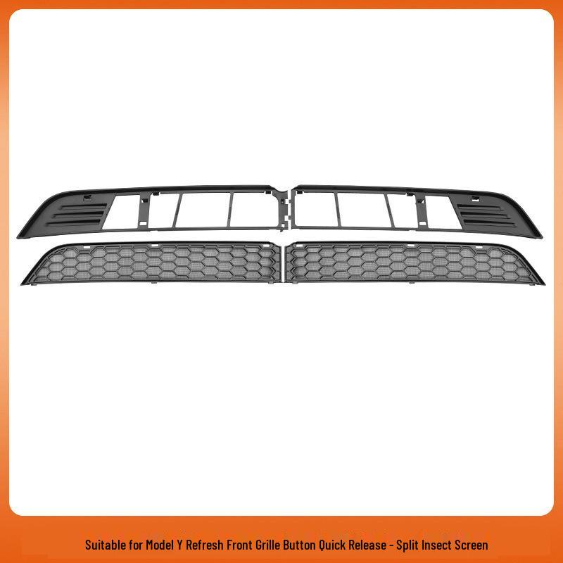 Tesla Model Y & 3 Insect Screen & Water Deflector with Quick Release Button