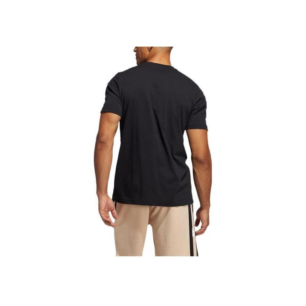 Adidas Dame Abstract T Lillard Basketball Character Print Short Sleeve T-Shirt Men Tops Black GH6718