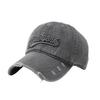 Spot New York Washed Denim Baseball Cap Alphabet Embroidered Cap Sunscreen Visor