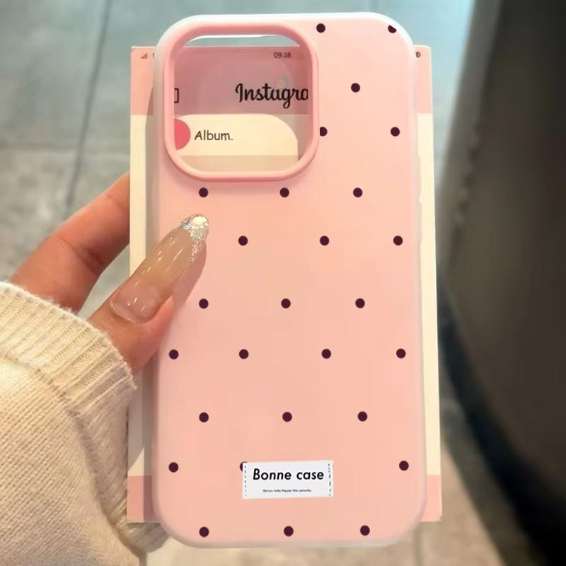 Urocze etui na telefon z białymi groszkami do Xiaomi Redmi Note 14 13 12 11 Pro 4G 5G 15C 13C 14C 12C 10 9 9A 9C Galaretkowe etui