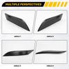 Black ABS Headlight Eyebrow Covers for Nissan 350Z - 1 Pair