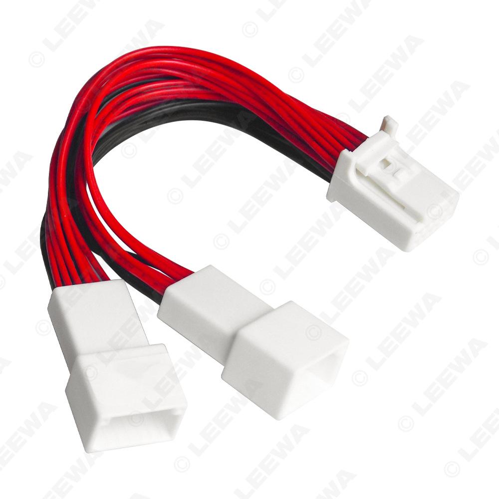 Toyota Lexus 12-pinový adaptér 1-na-2 AUX audio kabel