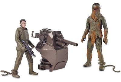 Star Wars Basisfiguren 2er-Pack Han Solo Chewbacca Bemalte Bewegliche Figur (Mimban) & (Mimban)