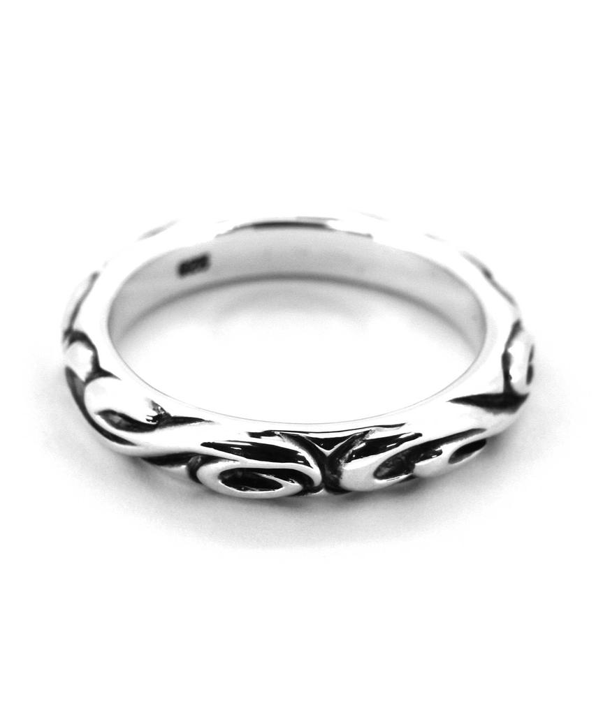 Lionheart LH HOWL Mane Scroll Silver Size 19 Ring, 925,