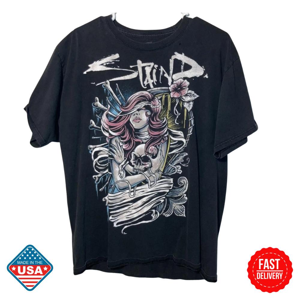 Staind Tour T Shirt Gift For Fan S-5XL T-shirt Staind Inspired Unisex Tee NEW Unisex T-Shirt XXXXL