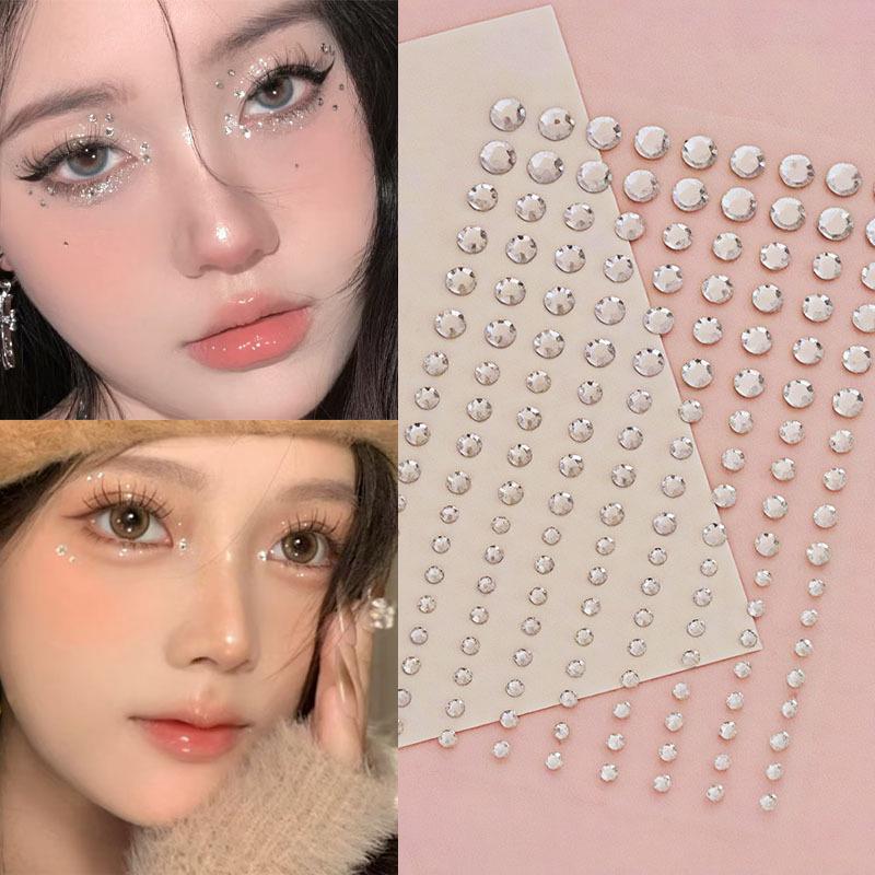 

Стразы Жемчуг Наклейки для макияжа лица и глаз - Клей не нужен