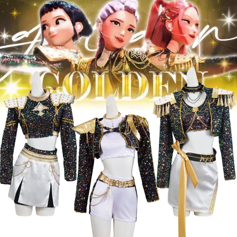 Kpop Demon Hunters Cosplay Costume Dress Halloween Party Stage Performance Gift