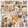 50 Pieces of Fairy Tale Animal Series Graffiti Stickers, Stationery Stickers, Water Cup Computer Waterproof Decorative Stickers