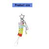 2PCS Colorful Bear Bead Keychain Multifuntional Key Pendant Bag Charm Colorful Key Jewelry Suitable for Travel and Party