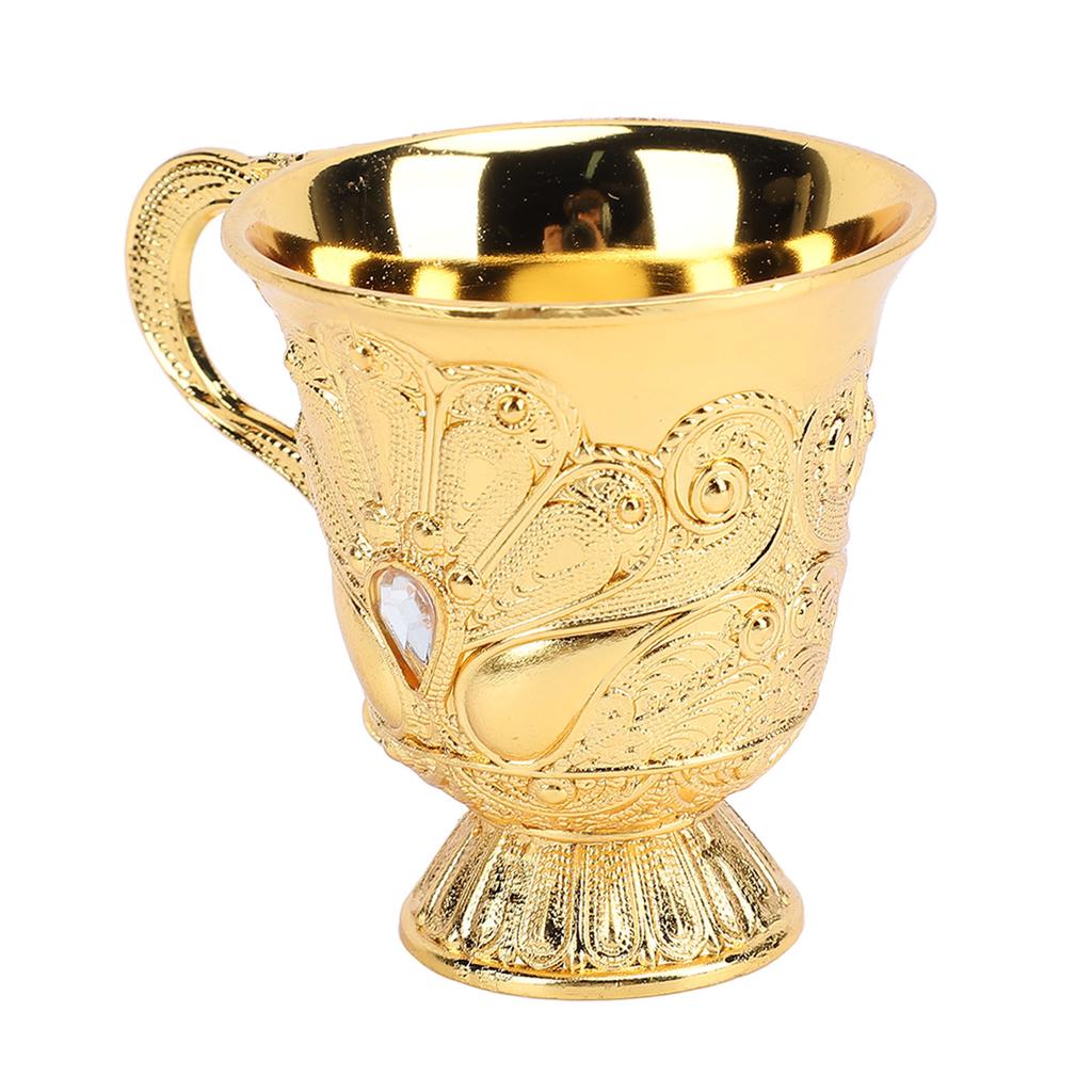 Retro Wine Glass Metal Multi Functional Decorative Shot Glass Wine Chalice for Bar Display Cabinet