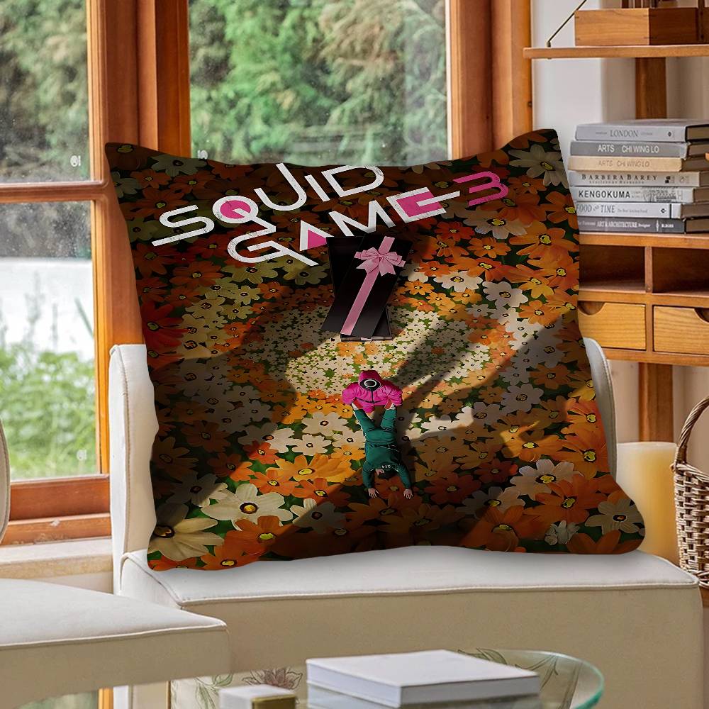 TV Game S-Squids Personalized Picture Text Home Decorative Pillows Household Gifts 45x45cm