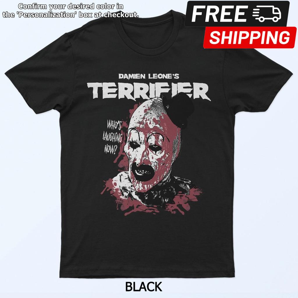 Terrifier Distressed Art the Clown Graphic Horror Movie T-Shirt