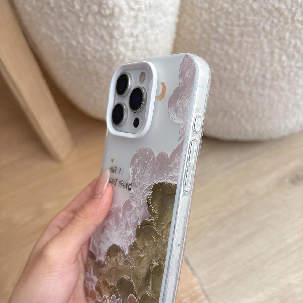 Oil Painting Clouds Soft Phone Case for iPhone 17 Pro Max/15/14/13 - Hot Seller for Women