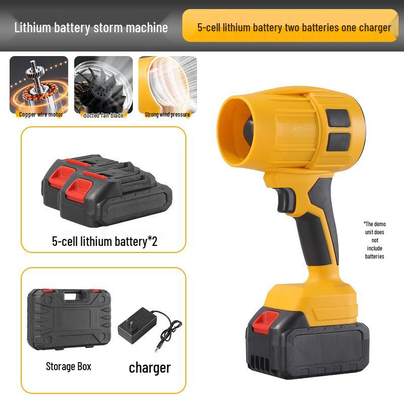 High-Power Portable Lithium Hair & Dust Blower Fan