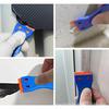 Plastic Razor Scraper with 10pcs Double Edged Plastic Blades Hair Extension Tool for Debris Sticker Label On Glass Windows Removal Scraper Tool