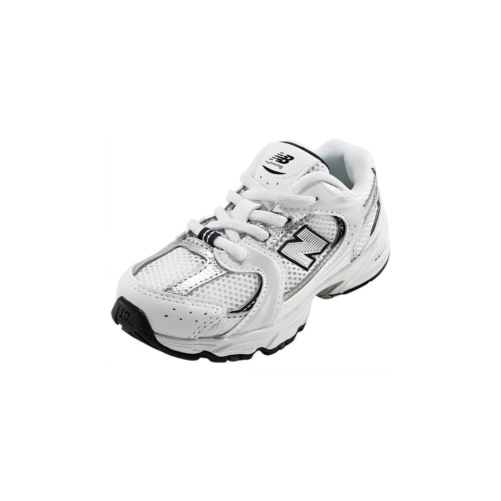New Balance NB 530 Comfortable Versatile Durable Low-Top Running Shoes Baby Sneaker Silver White IZ530SB1