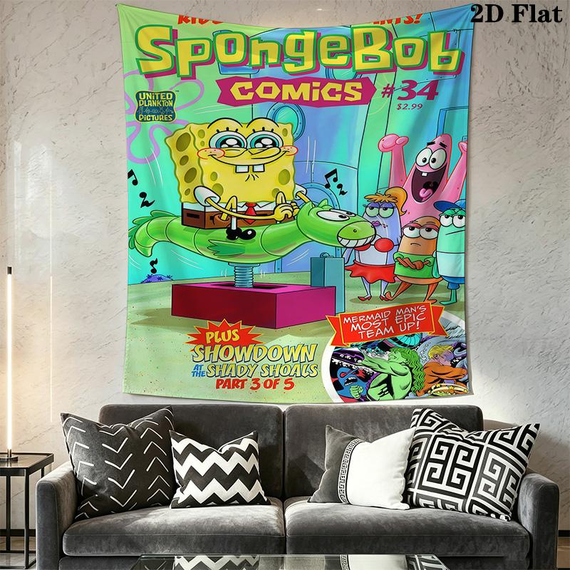 Spongebob Comics Ride 'Em Horsiepants Bedding 1 Duvet Cover 2 Pillowcase Without Core Bedding Set Soft And Comfortable
