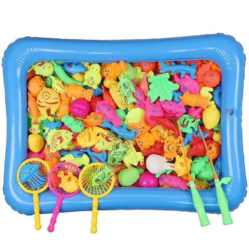 Fishing Game Kit Plastic Party Favors Festival Leisure Entertainment Gathering Gifts for Guests Indoor Outdoor Water Play TMZ