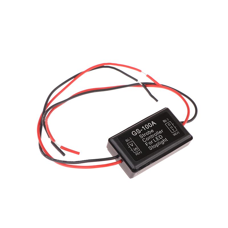 Gs-100A Brake Lights Strobe Controller Led Tail Light Controller Box With Fast Slow Flash Safety Warn Alert Controller For Car