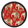 1pc Elephant Pattern Wallpaper Themed Tire Cover Wheel Cover, Trendy Wheel Cover Tire Cover Wheel Protection Cover, Suitable Fo
