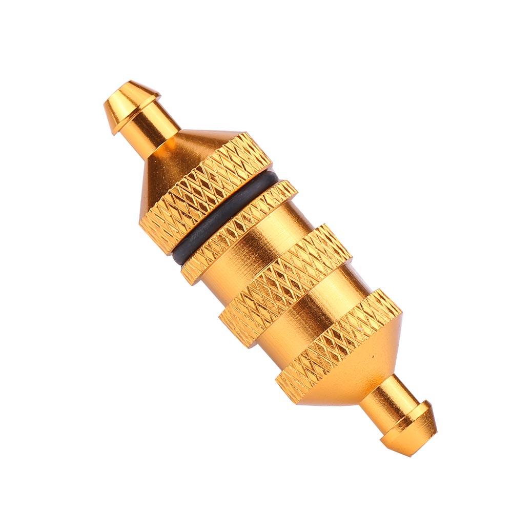 HSP Alloy Aluminum Oil Nitro Fuel Filter for 1/8 1/10 Scale RC Model Car (Gold)