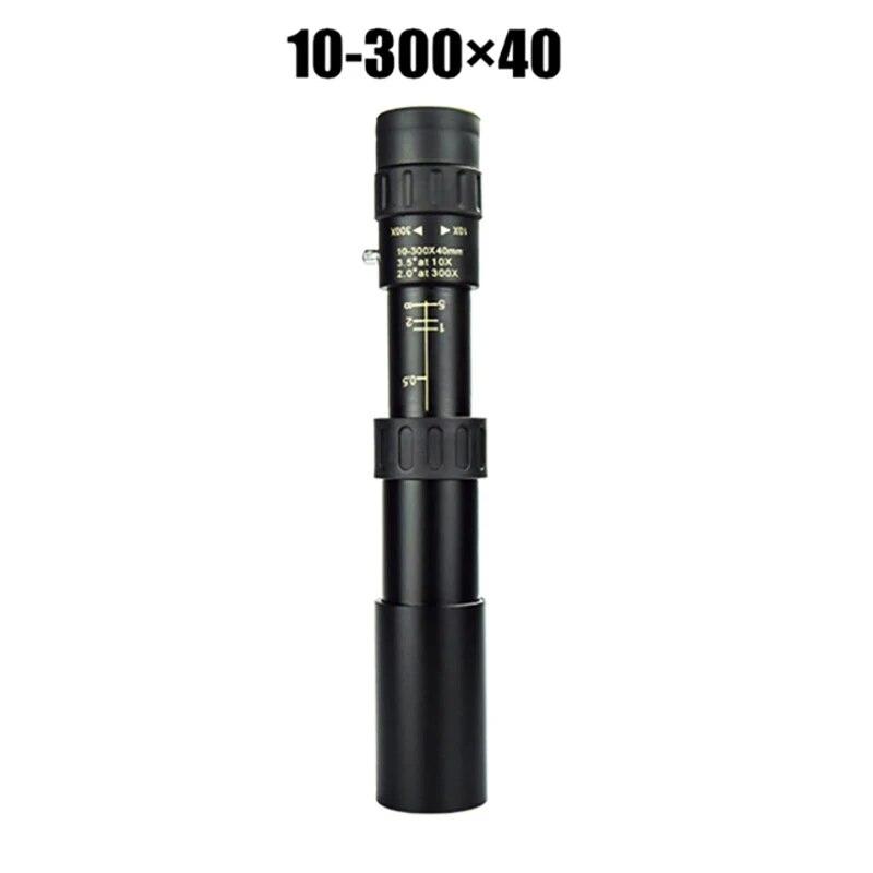 10-300x40 Zoom Telescope HD Portable Strong Binoculars Long Range Professional Monocular Low Night Vision For Hunting