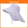 Kids Sun Protection Cap With Wide Brim And Breathable Polyester Material For Summer Outdoor