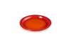 Le Creuset Leger Large Heat and Cold Microwave Dishwasher Oven Heat Resistant Curry Pasta Plate Japanese Plate, Plate, 23cm, Orange, Resistant, Oven,