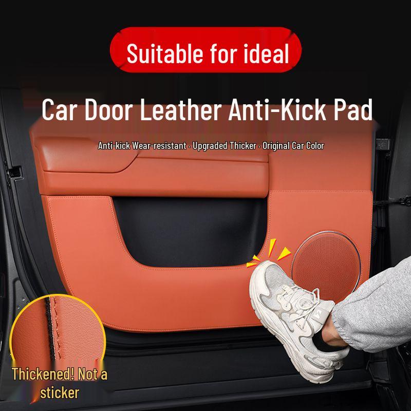 Li Auto L7 Interior Leather Anti-kick Mat - Car Door Protection & Decorative Accessory