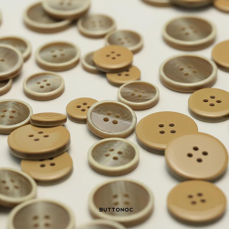 5Pcs Pleated Face, Thin Edge Resin Buttons, Suit Tweed Jacket, Double-Sided Nylon Fur Sweater, Trench Coat Buttons