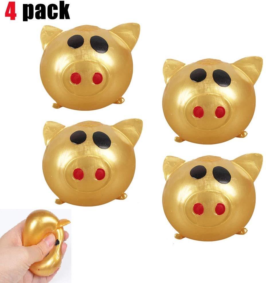 

Anti-stress Decompression Splat Ball Vent Toy Various Styles Pig Toys 4pcs 10ml золотой