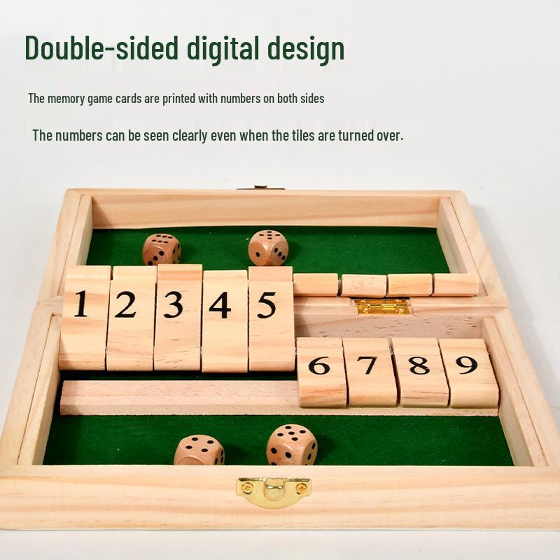 Wooden Flip Board Table Game: Interactive Two-Player Puzzle for Children & Adults