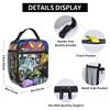 Godzillaed 3D Patterned Lunch Box  Open-air Picnic Lunch Box For All Graphic Thermal Tote Handbags Oxford Lightweight Cooler Carrier
