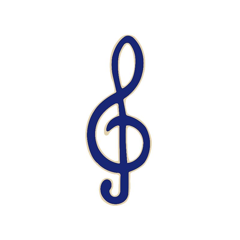 Microphone Music Note Brooch Gold Color Silver Color Enamel Pins Women Men Singer Party Concert Jewelry Backpack Lapel Pin Gifts