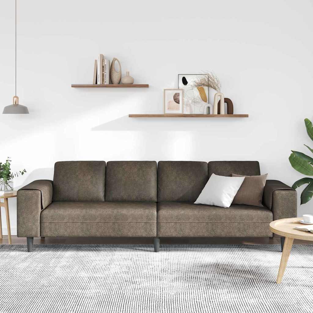 Living Room Sofa Dark Gray 250 x 77 x 76 cm