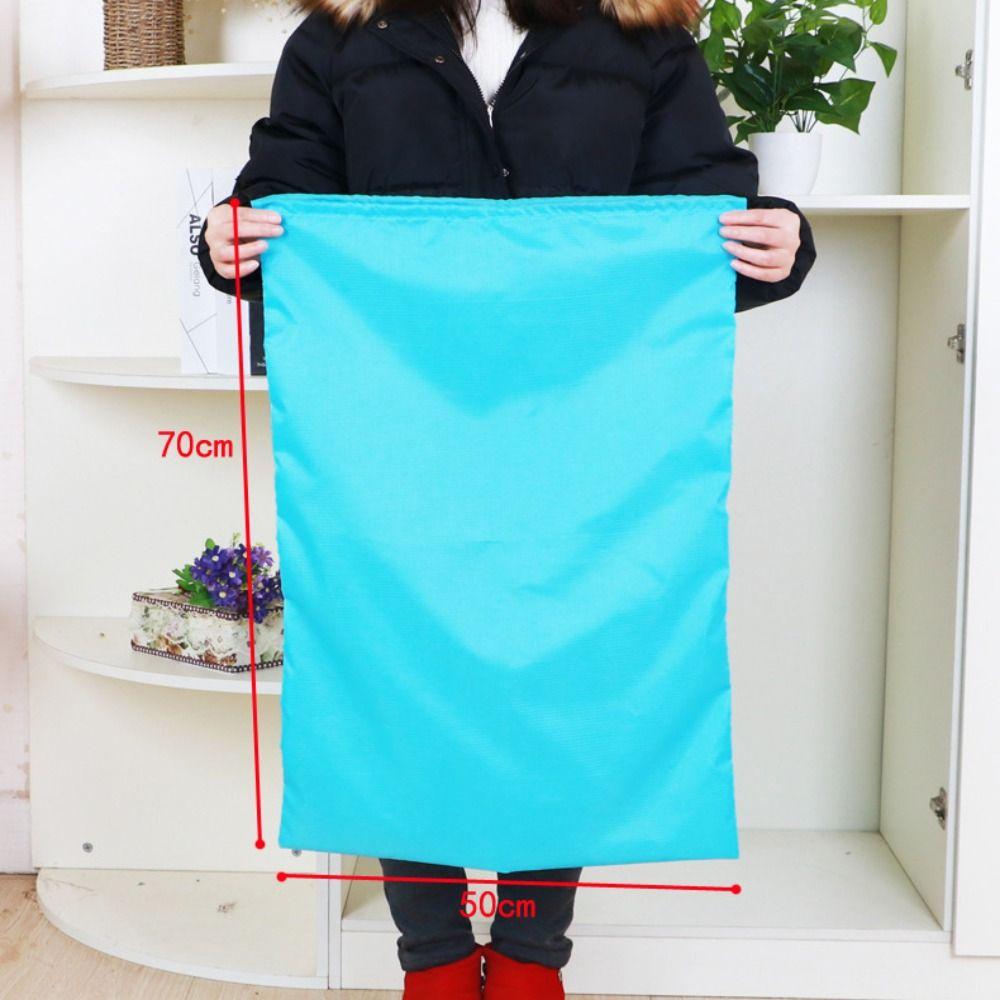 Durable Waterproof Drawstring Sack Oxford Cloth Large Capacity Dust Bag Reusable Super Large Laundry Bags